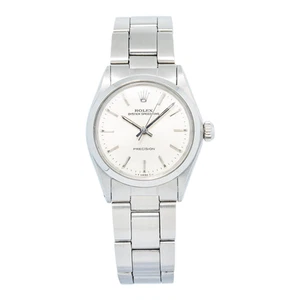 Rolex Oyster Precision 6430 SS Manual Winding Silver Dial Women's Watch 30mm - Picture 1 of 6