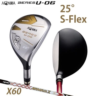 HONMA BERES U-06 Hybrid Utility 25° 2Star ARMRQ X60 Graphite S-Flex Japan NEW - Image 1 of 4