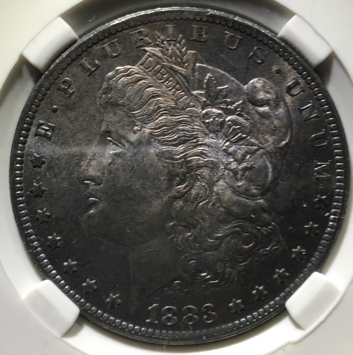 1889-CC モーガン銀貨 $1 カーソンシティ 細部までこだわった、縁の