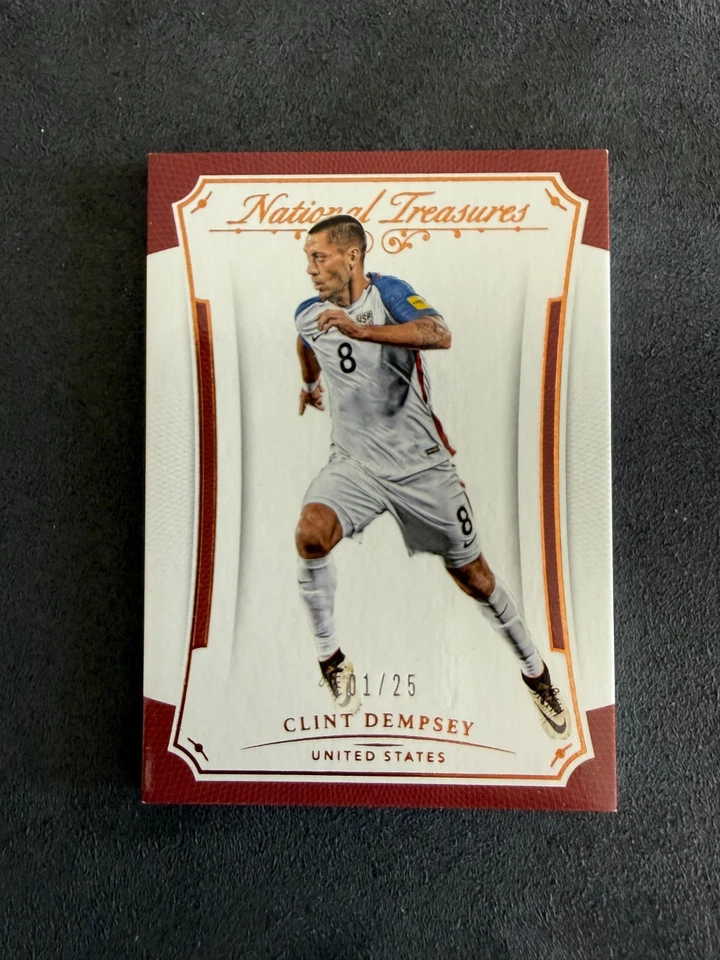 2018 Panini National Treasures - Clint Dempsey #8 Bronze /25 - Image 1 of 2