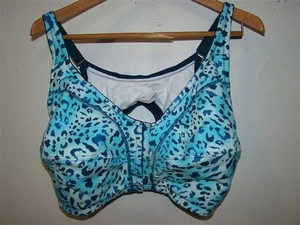 Reggiseno nuovo senza etichette 44B Comfort Choice senza ferretto senza cuciture per il tempo libero ghepardo #92472 - Foto 1 di 4