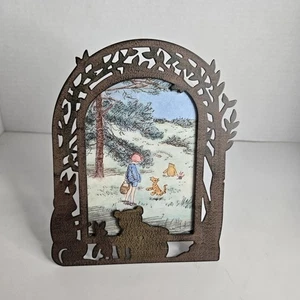 Winnie The Pooh Disney Charpente 6" Metal Silhouette Picture Frame Die Cut - Picture 1 of 6