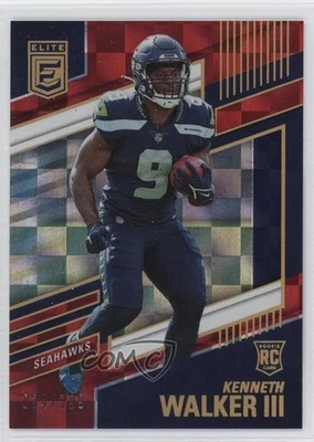 2022 Panini Donruss Elite Rookies Red /399 Kenneth Walker III #110 Rookie RC - Image 1 of 2