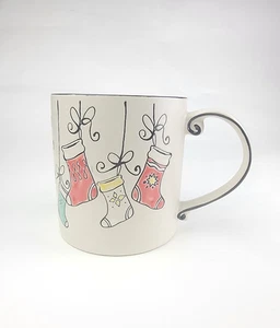 Spectrum Designz Holiday Kaffee Kakao Becher Keramik WEIHNACHTSSTRÜMPFE 22oz - FREUDE - Bild 1 von 18