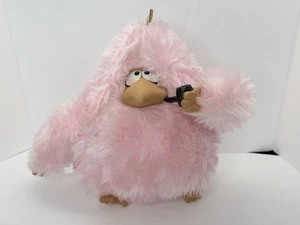 Vintage Superior Toy Novelty Hang In There Howard Plush Pink Bird Pipe Toy 1980s - Picture 1 of 10