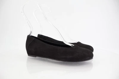 Женские балетки Eileen Fisher Una скрытые на танкетке размер 7 черные замшевые с круглым носком - Изображение 1 из 4