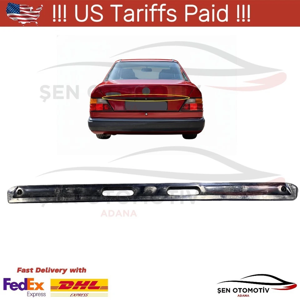 Tapicería de manija de tapa de maletero para panel de marco de matrícula Mercedes W124 Foto 1 de 4