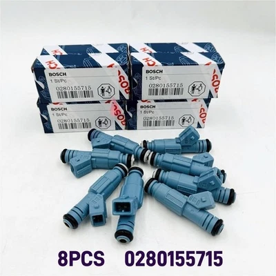 8Pcs Fuel Injectors 0280155715 For 1996-1999 Dodge RAM 1500 2500 3500 5.2L 5.9L Foto 1 de 4