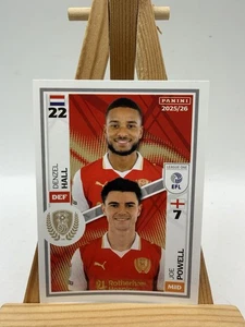 PANINI EFL 2025 - 26  STICKER Hall/Powell Rotherham United #640 - Picture 1 of 4