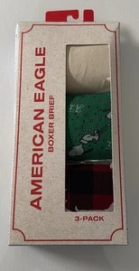 Snoopy Boxershorts Herren klein 3er Pack American Eagle Weihnachten - Bild 1 von 3
