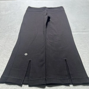Lululemon Leggings sz 6 Wide Leg Gather & Crow Crop Baggy Loose Luon 21" Inseam - Picture 1 of 12