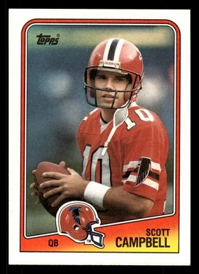 Scott Campbell 1988 Topps #384 Atlanta Falcons - Image 1 of 2