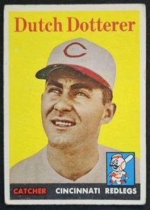 1958 Topps #396 Dutch Dotterer Cincinnati Redlegs RC Rookie - PR - Picture 1 of 2