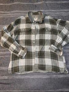 American Eagle Outfitters Long Sleeve Plaid Flannel Button Up XL Green - Picture 1 of 2