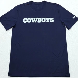 Nike Dri-Fit On-Field Dallas Cowboys NFL navy sideline t-shirt Men's MEDIUM M - Picture 1 of 7