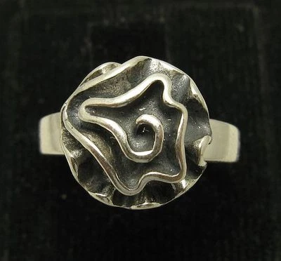 Genuine Sterling Silver Ring Hallmarked Solid 925 Flower Perfect Quality Empress - Image 1 of 4
