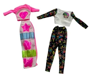 Barbie Doll Outfits Troll Pants Top Hot Pink Picture Photo Pocket Top Skirt - Picture 1 of 10