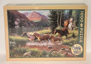 Cobble Hill puzzle 1000 pieces Mountain Thunder Horses NEW! - Picture 1 of 2