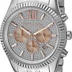 Michael Kors MK8515 Crystal Pave Dial Stainless Steel Fashion Women's Watch 44mm