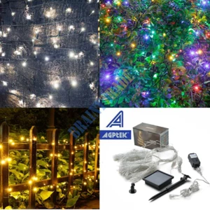 300 LED Fairy String Curtain Light Solar Power Outdoor Xmas Garden Party Decor - Picture 1 of 19