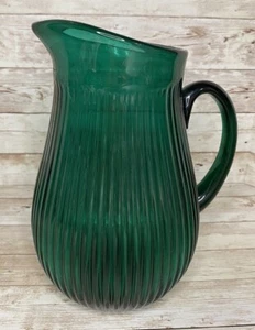 Brocca verde IKEA SALLSKAPLIG 2 L 68 oz vetro a coste - Foto 1 di 6