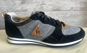 Le Coq Sportif Black Bolivar Men's Mesh Sneakers Casual 42 Shoes 9 Trainers - Picture 1 of 13