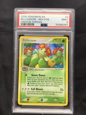Pokemon Cards: EX Unseen Forces Reverse Holo: Bellossom 3/115 PSA 9 - Image 1 of 4