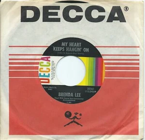 Brenda Lee:My heart keeps hangin' on/Where love is:US Decca:Soul - Picture 1 of 2