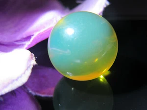 Dominican Blue Amber Bead Natural Authentic Sphere Gemstone 15.9 mm(2.3g) # AB43 - Picture 1 of 12