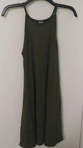 OLD NAVY CASUAL DRESS GREEN SPAGUETTI STRAPS SIZE S - Picture 1 of 3