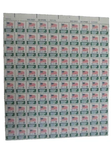 Doc Sc# 1338 Flag & White House 6¢ 1968 Sheet of 50 MNH - Picture 1 of 7