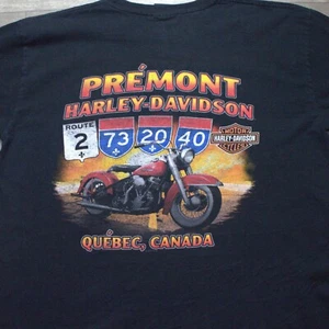 Harley Davidson Premont Quebec Canada T-Shirt XL 2014 - Picture 1 of 6