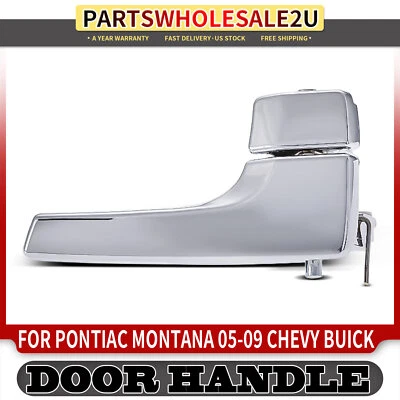 Maçaneta interna da porta dianteira todo cromada para Chevrolet Uplander 2005-2009 - Imagem 1 de 4