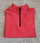 Arcteryx Thermal Midweight 1/4 Zip Fleece Baselayer Womens Coral Size L