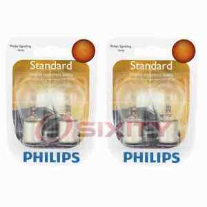 2 pc Philips Rear Turn Signal Light Bulbs for Isuzu Amigo Pickup Rodeo mj