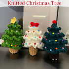 Christmas Tree Handmade Knitted Crochet Desktop Ornament Gifts Home Decor DIY
