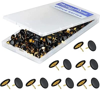 400 PCS Push Pins,Thumb Tacks, Wall Tacks, Tacks, Push Pin,Thumbtack, Flat Pins, - Image 1 of 4