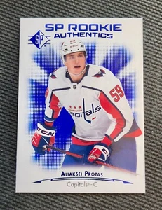 Aliaksei Protas /C Capitals RC | 2021/22 Blue SP Rookie Authentics Insert #131 - Picture 1 of 7