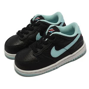 Nike Dunk Low SE TDV Barber Shop Black Blue Toddler Infant Casual DH9760-001 - Picture 1 of 8