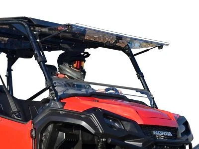 SuperATV Scratch Resistant Flip Windshield for Honda Pioneer 1000 / 1000-5 - Image 1 of 4
