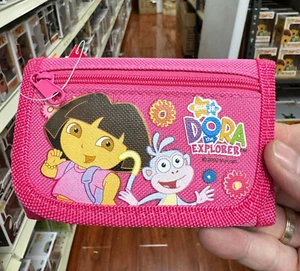 Auténtica billetera triple para niños con licencia DORA THE EXPLORER - ROSA CALIENTE - Imagen 1 de 2