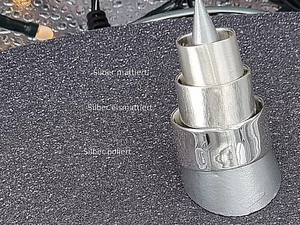 Anello in argento sterling 925 amicizia larghezza 12 mm lucido/satinato/ghiacciato - Foto 1 di 18