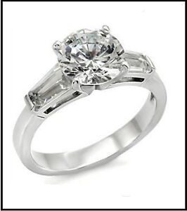 Wedding Promise, Birthday, Stainless Steel 316 / Cz 3.75 Cta Ring