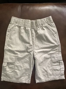 PLACE Size 12 Boys Tan Beige Cargo Uniform Shorts Elastic & Adj Waist - Picture 1 of 7