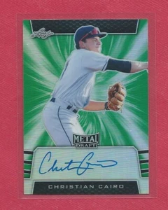 Christian Cairo 2019 hoja metal borrador verde automático 1/10, indios #BA-CC3 - Imagen 1 de 2