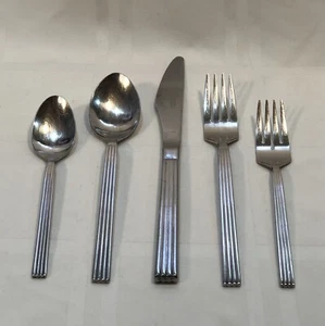 Vtg SET 18 Pcs Retroneu Inge Stainless FLATWARE 18/8 Korea Fork Knife Spoon Lot - Picture 1 of 16