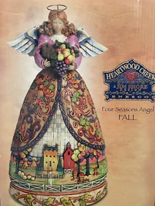 Nuevo Jim Shore Heartwood Creek Four Seasons Angel "Fall" Bountiful Angel 9" - Imagen 1 de 3