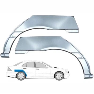For Mercedes C Class W203 C203 2000-2007 Wheel Arch Repair Panel / Pair - Image 1 of 4
