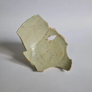 1300s Yuan Shufu Bowl Ceramic China Antique Old White Shard Luanbai - Picture 1 of 14