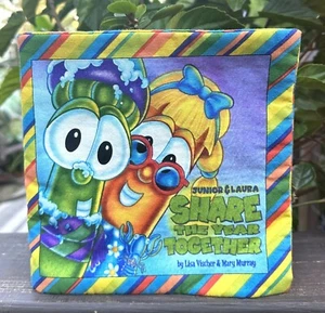 Veggie Tales Soft Baby Book Junior and Laura Share the Year Together 9" x 9 0033 - Picture 1 of 4